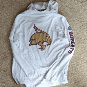 Adidas White Texas State Bobcats Hoodie